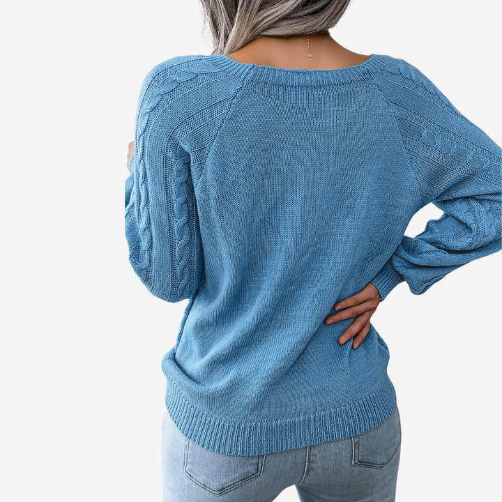 Meli™ Maglione con bottoni decorativi