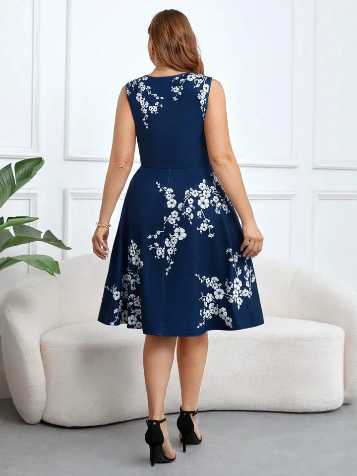 Daniela – Abito boho a portafoglio floreale