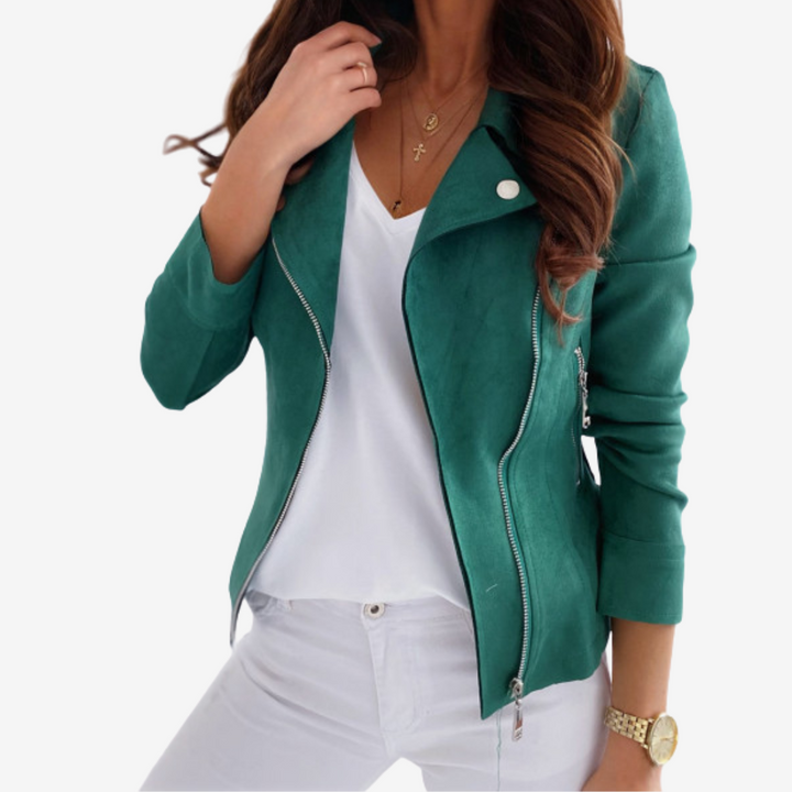 Adora™ Elegante giacca in pelle