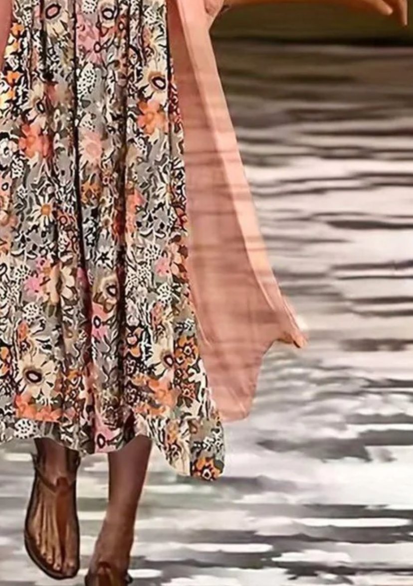 Elisa – Abito boho floreale
