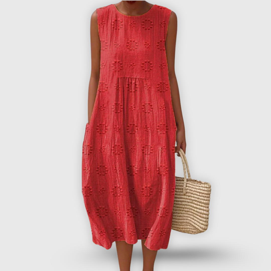 Chiara – Abito boho con ricami