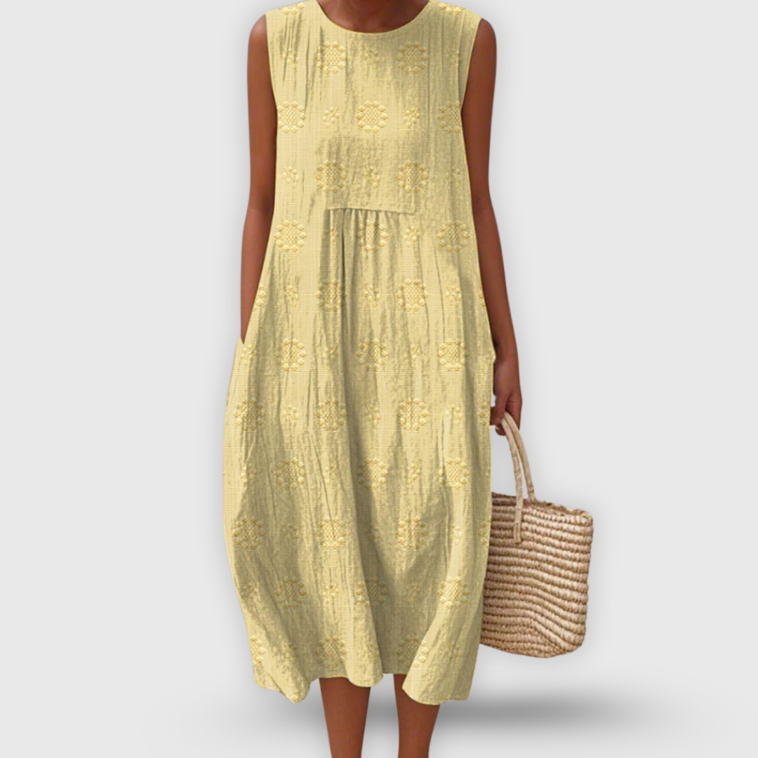 Chiara – Abito boho con ricami