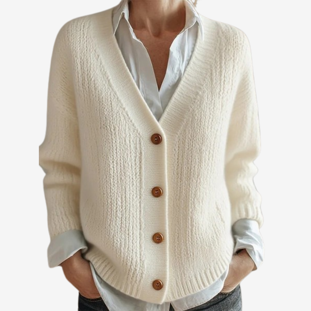 Merlin™ Cardigan morbido con bottoni