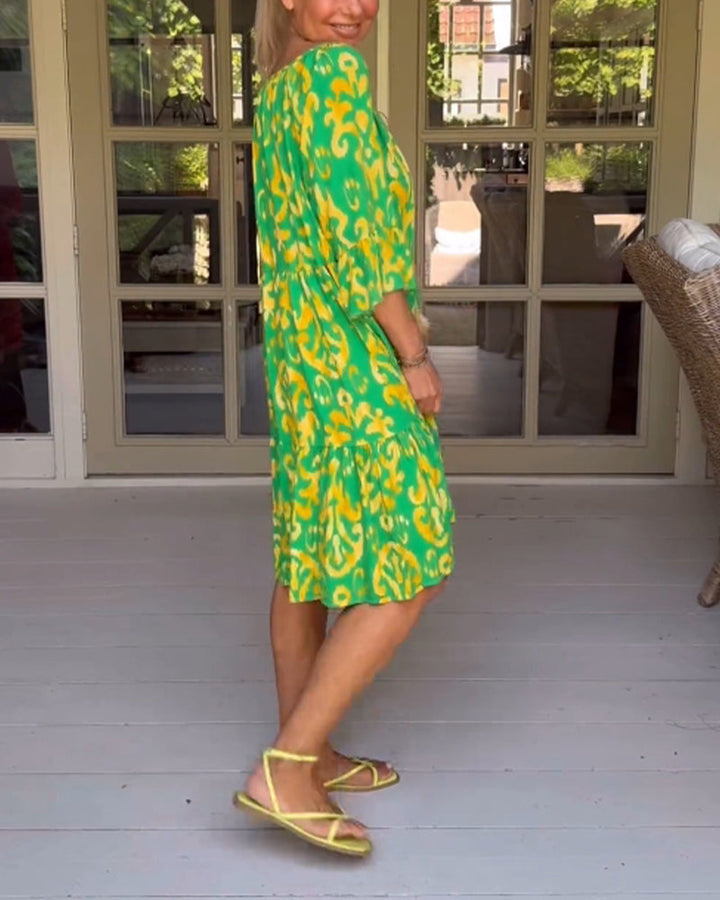 Rita – Abito boho stampato