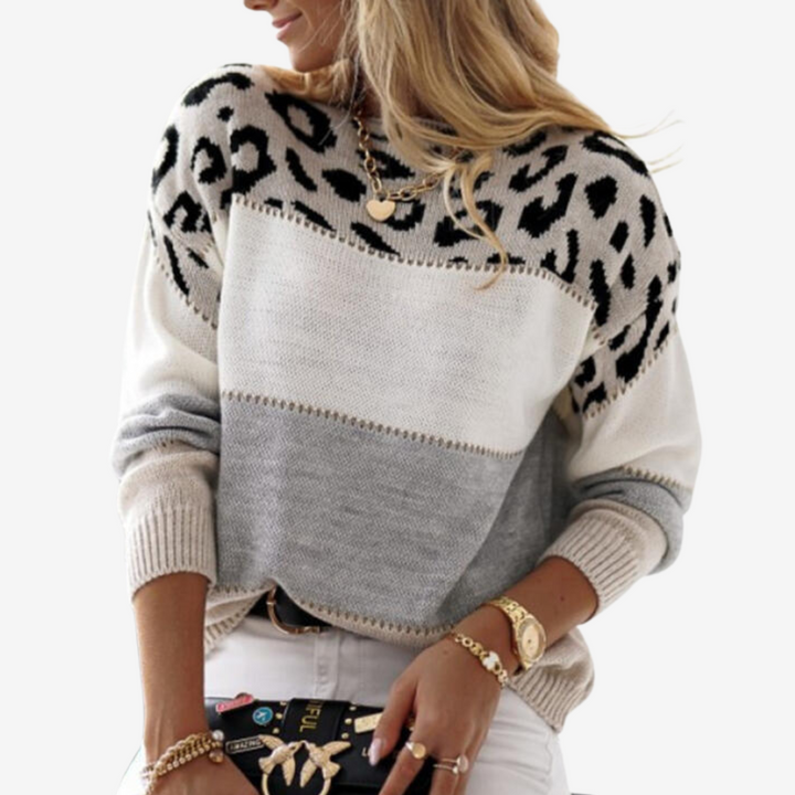 Cheyene™ Maglione con stampa leopardata