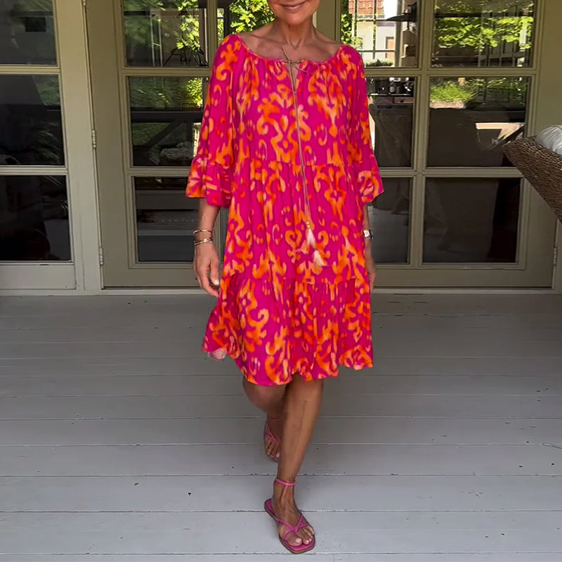 Rita – Abito boho stampato