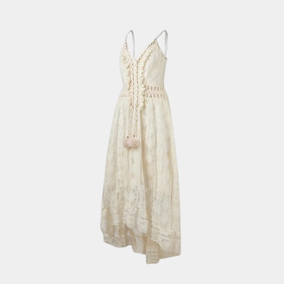 Rachele – Abito boho in pizzo