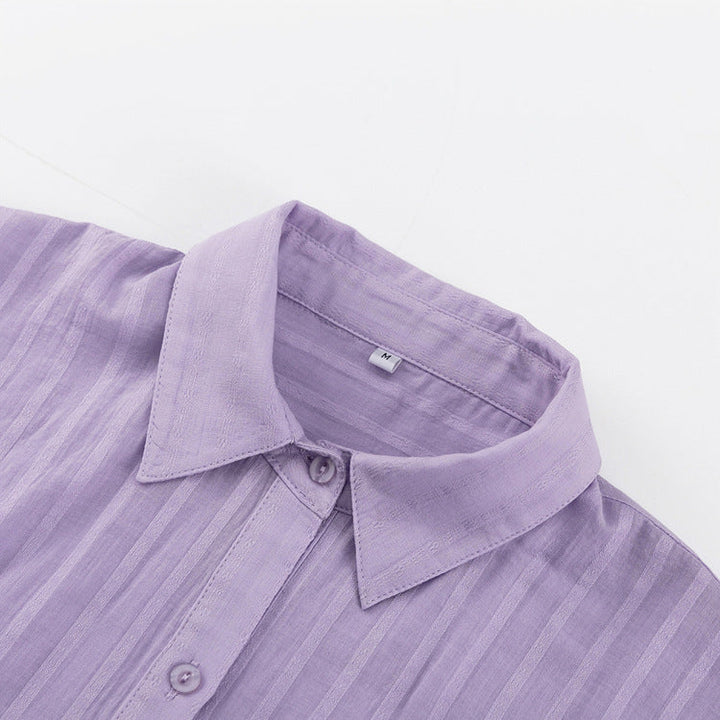 Yselia - Completo due pezzi fluido con camicia e pantaloni corti