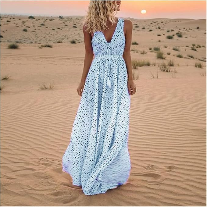 Gaia – Abito boho maxi