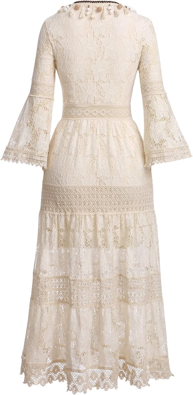 Amelia – Abito boho in pizzo