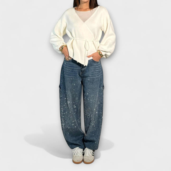 Fable - Jeans in stile carpentiere con palloncino in denim