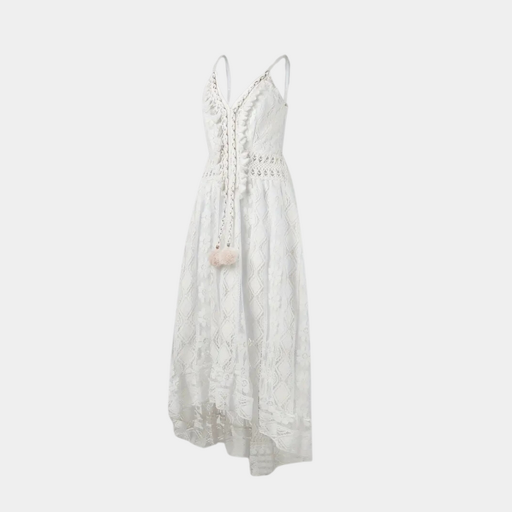 Rachele – Abito boho in pizzo