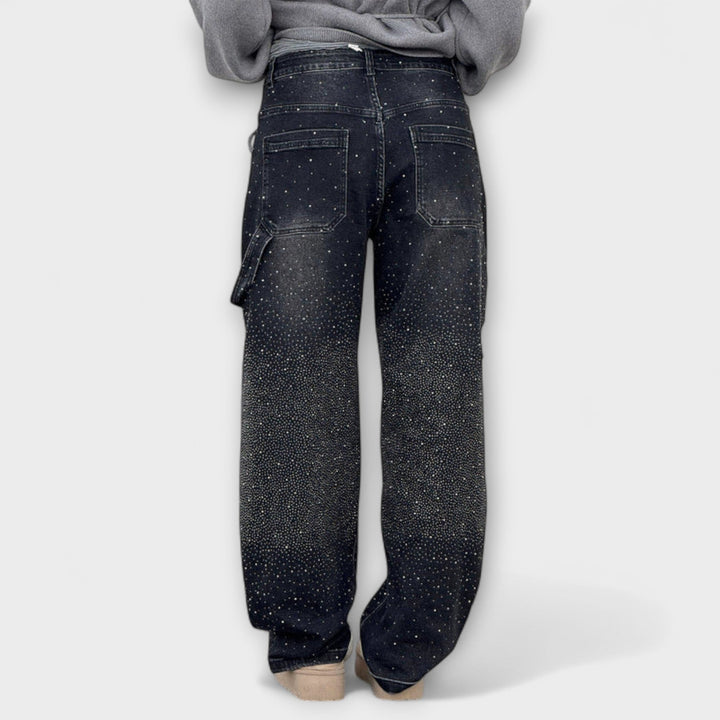 Fable - Jeans in stile carpentiere con palloncino in denim