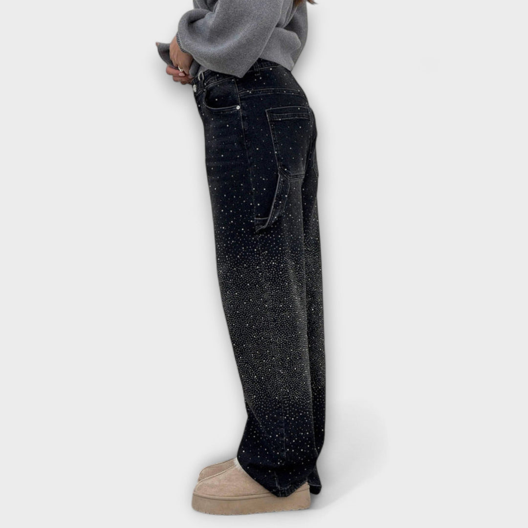 Fable - Jeans in stile carpentiere con palloncino in denim