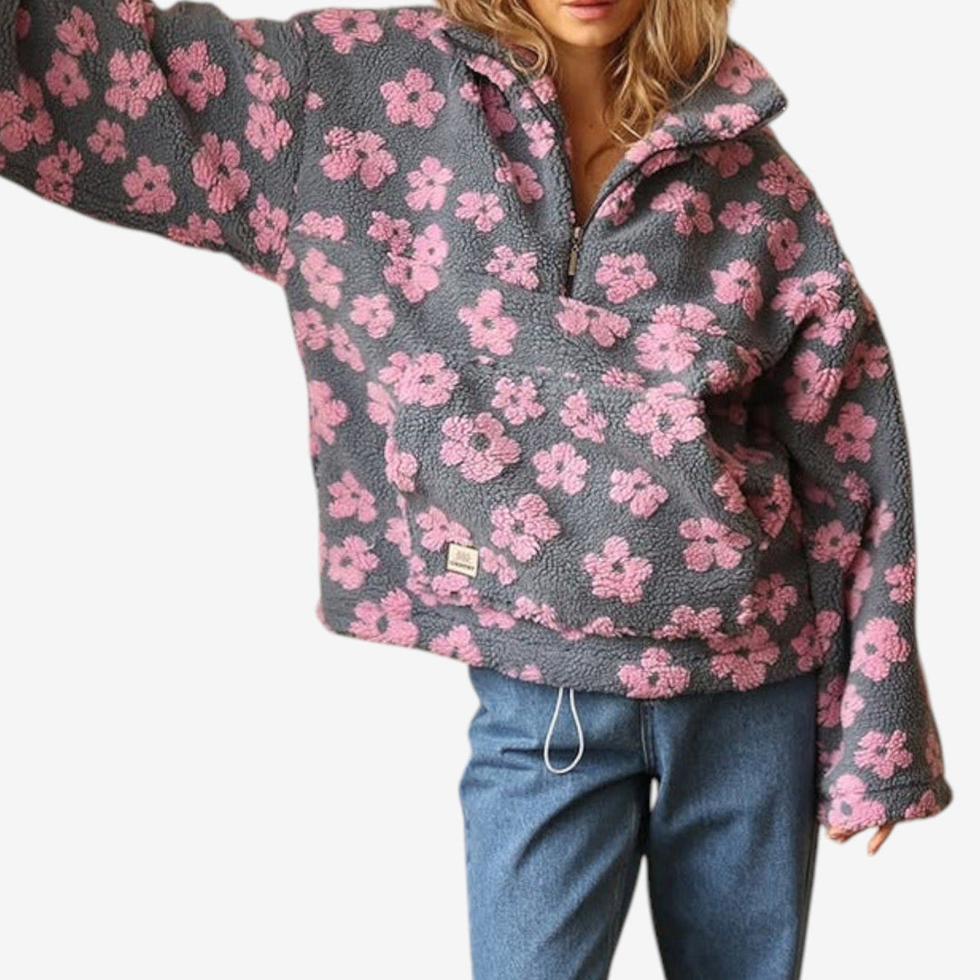 Emmanuelle™ Maglione in pile floreale