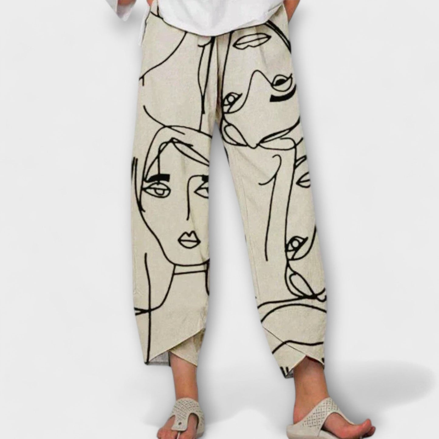 Nahia - Pantaloni in lino