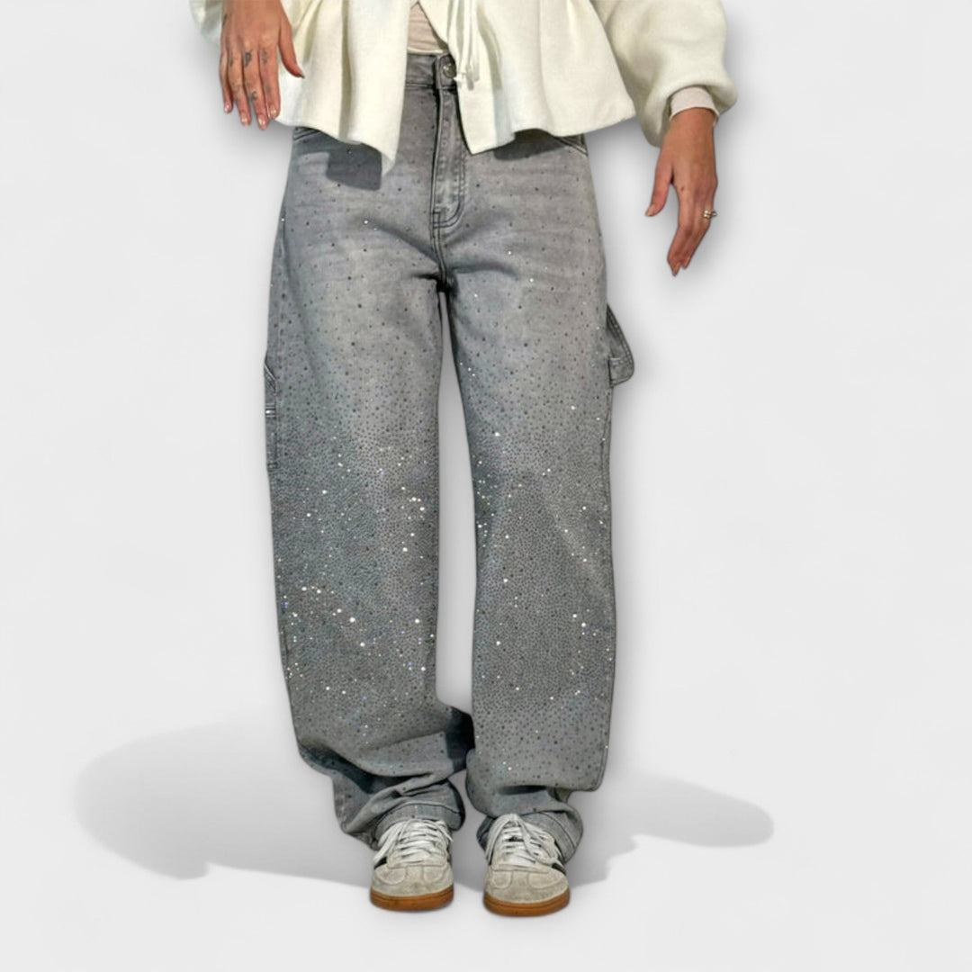 Fable - Jeans in stile carpentiere con palloncino in denim