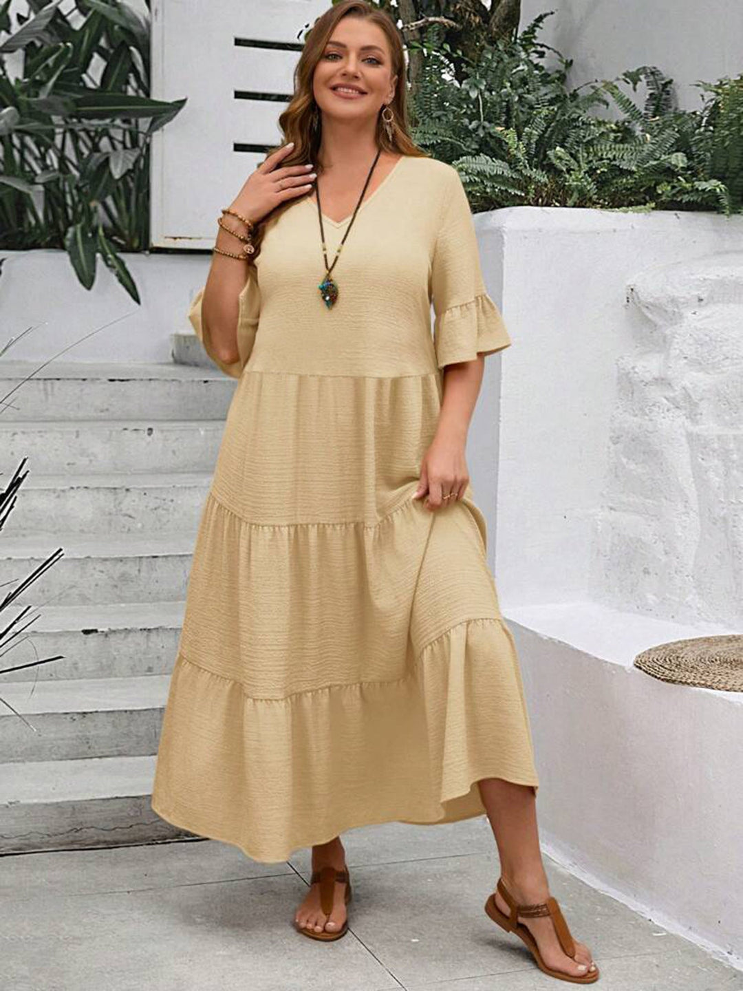 Avelina – Abito boho fluido elegante