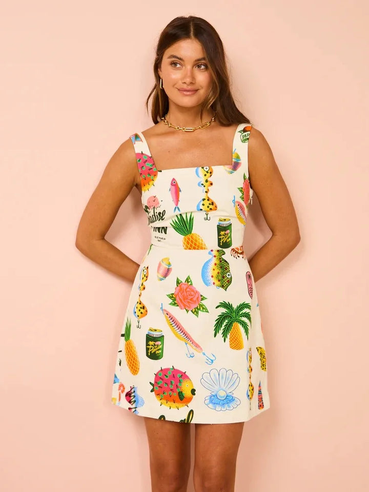 Azalea – Abito boho tropicale