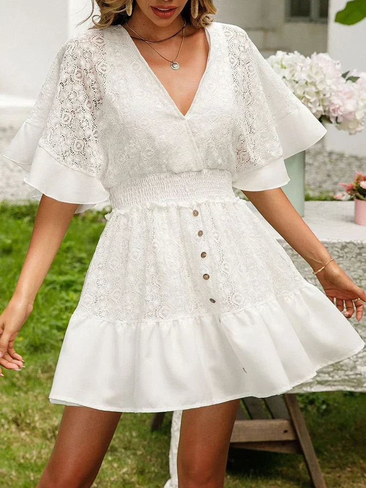 Carla – Abito boho in pizzo