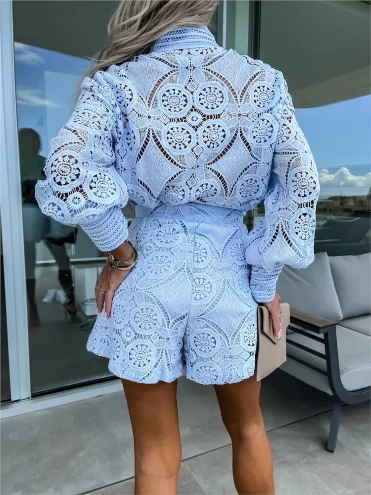 Amelina - Completo elegante in pizzo