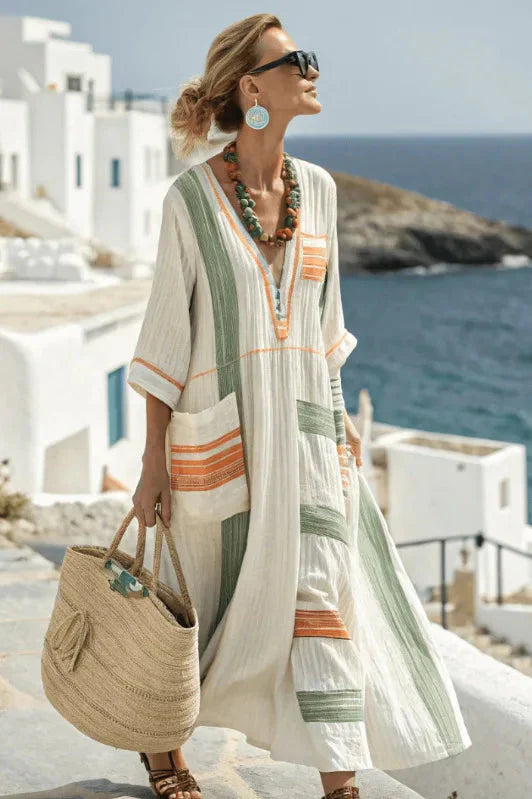 Allegra – Abito boho maxi estivo