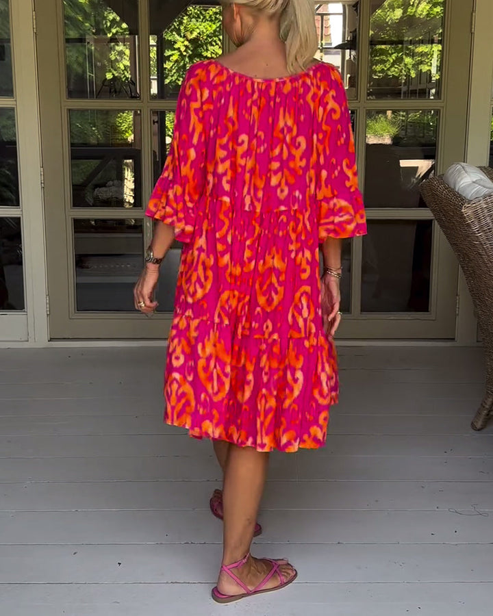 Rita – Abito boho stampato