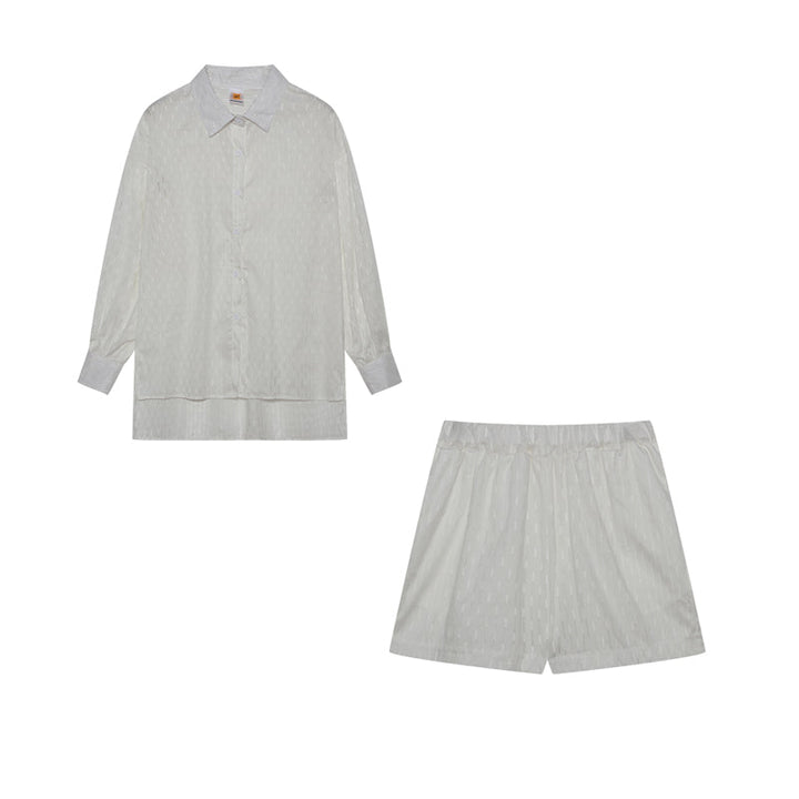 Elizabeth - Completo due pezzi fluido con camicia e pantaloni corti