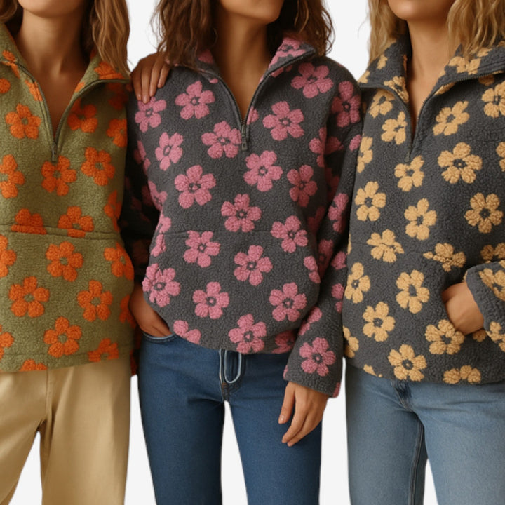 Emmanuelle™ Maglione in pile floreale