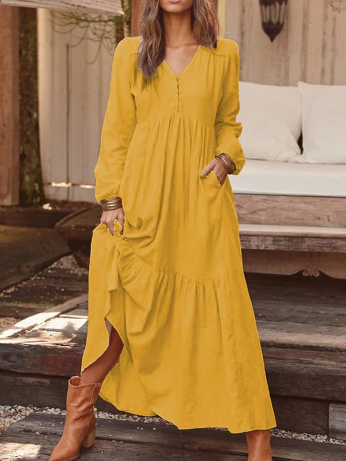Camilla – Abito boho floreale