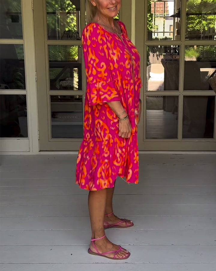 Rita – Abito boho stampato