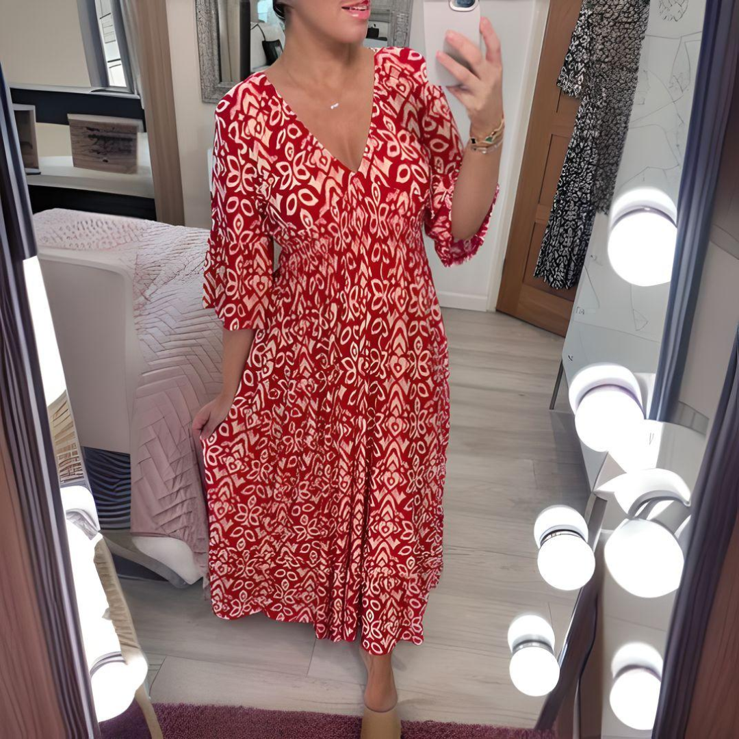 Livia – Abito boho stampato