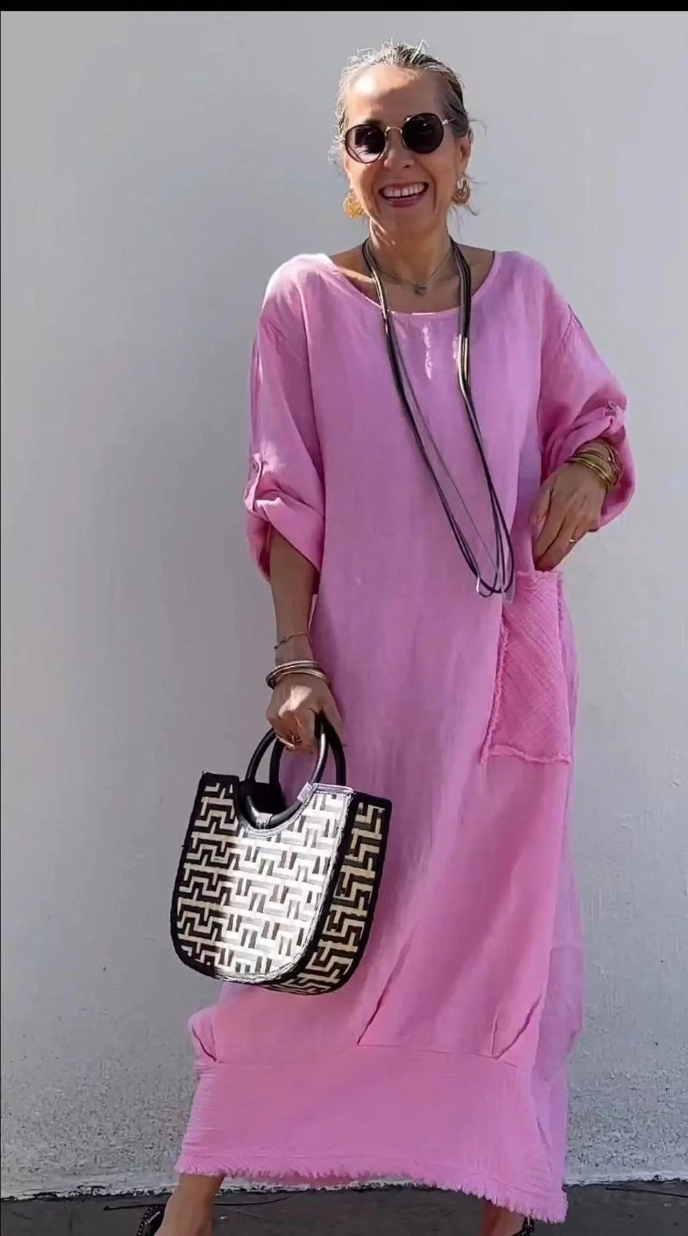 Leonora – Abito boho oversize