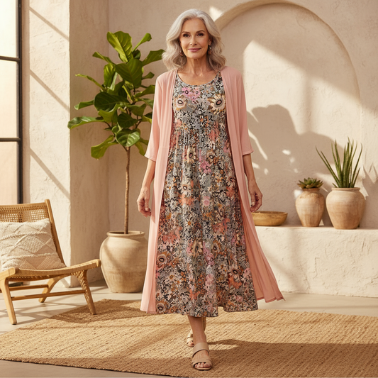 Elisa – Abito boho floreale