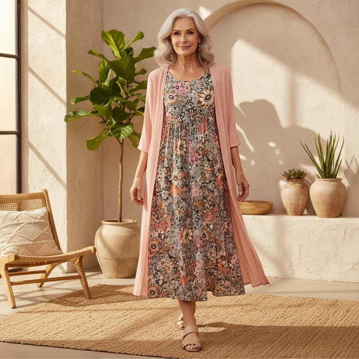 Elisa – Abito boho floreale