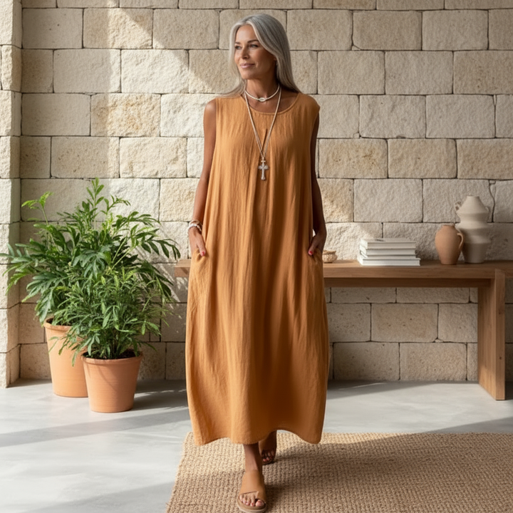 Amelia – Abito boho smanicato
