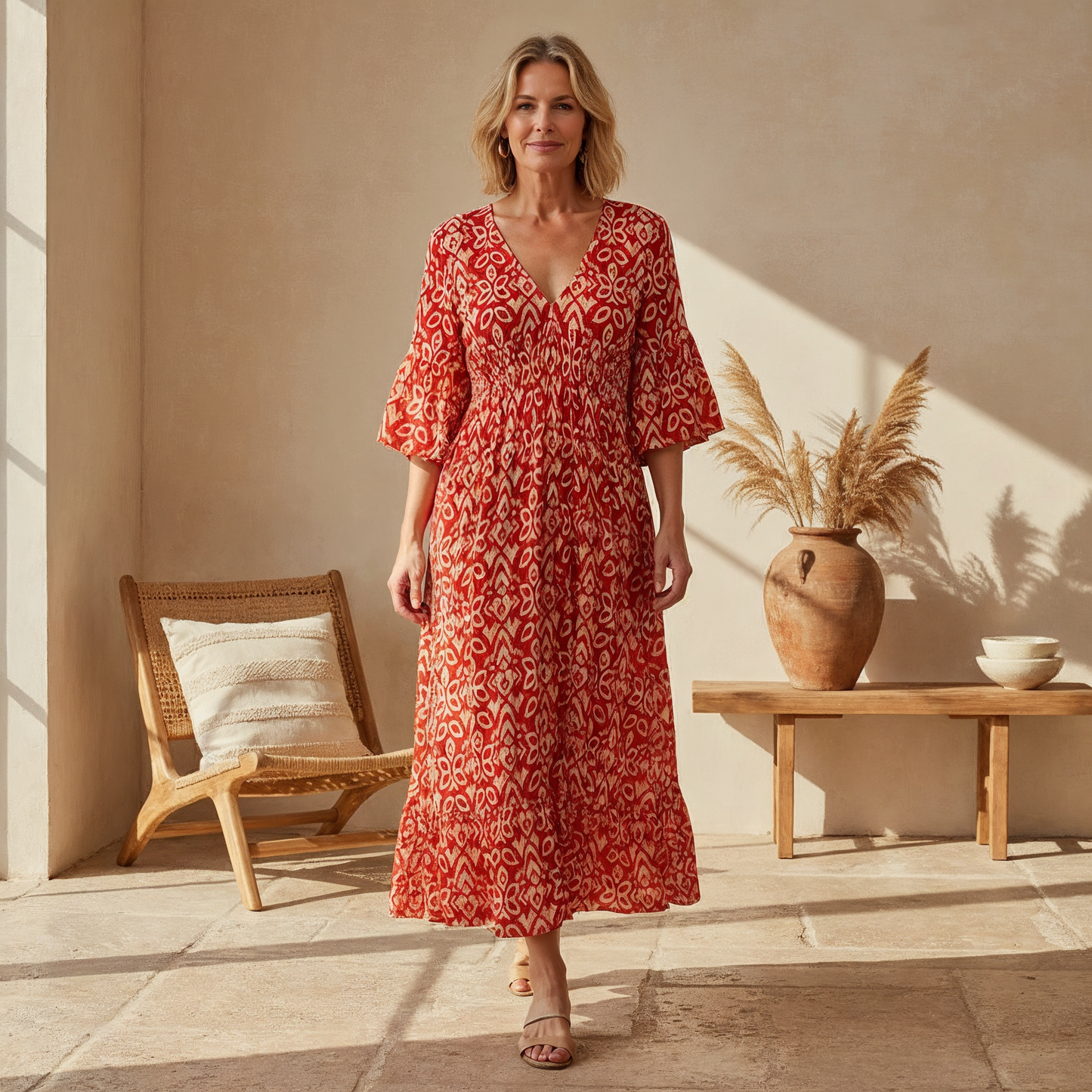 Livia – Abito boho stampato