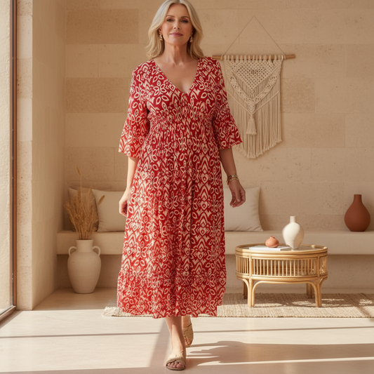 Livia – Abito boho stampato
