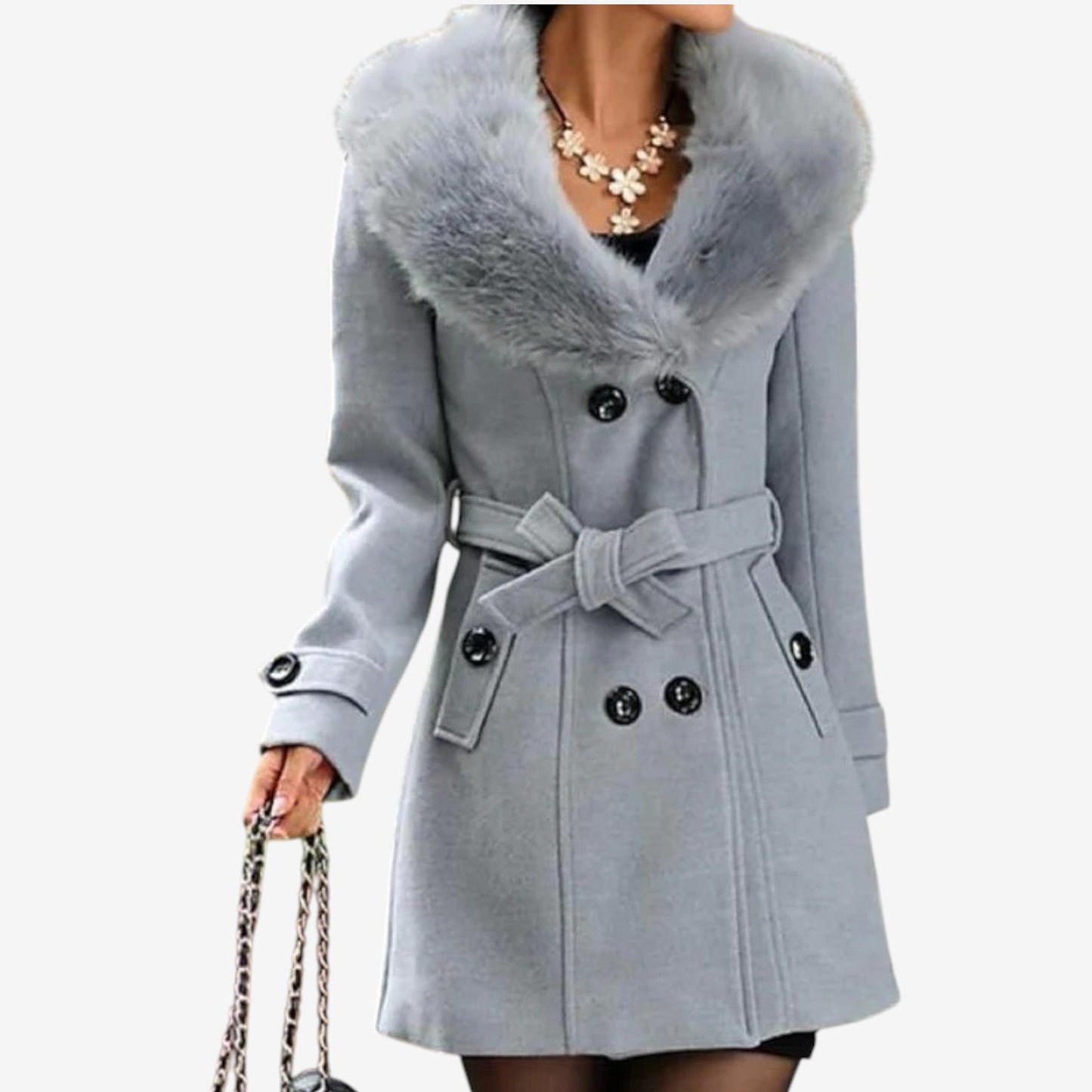 Sandara™ Cappotto elegante con cintura