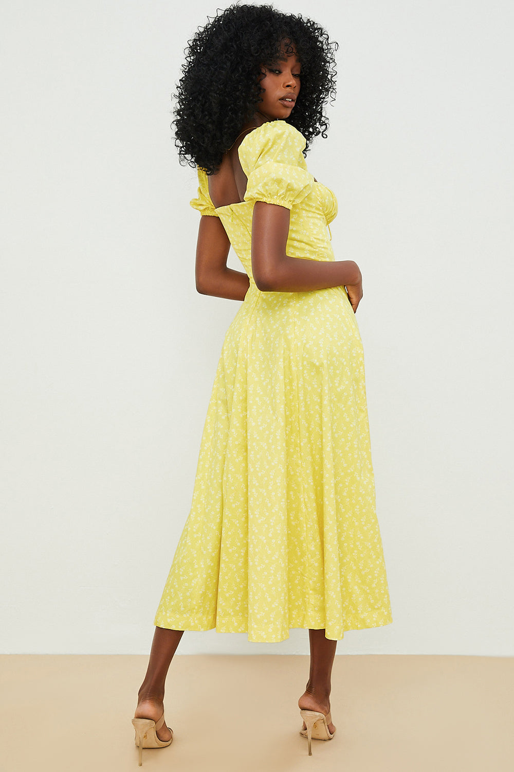 Arianna – Abito boho con maniche a sbuffo